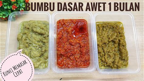 Persiapan Ramadhan Bumbu Dasar Masakan Awet Satu Bulan Youtube