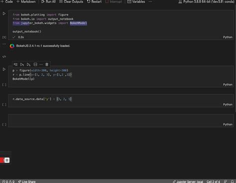 [feature] Support For Interactive Bokeh Visualizations Within Vs Code Using Push Notebook