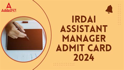 Irdai Assistant Manager Mains Admit Card Out Direct Link To