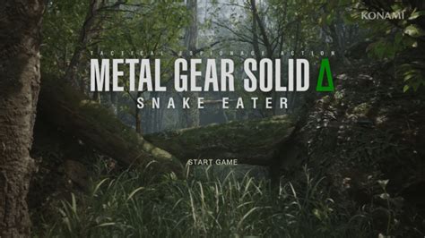 METAL GEAR SOLID Δ: SNAKE EATER Main Menu Revealed as Konami Teases 4K ...