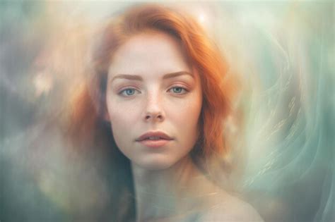 Premium Ai Image Artistic Portrait Of A Woman With A Dreamlike