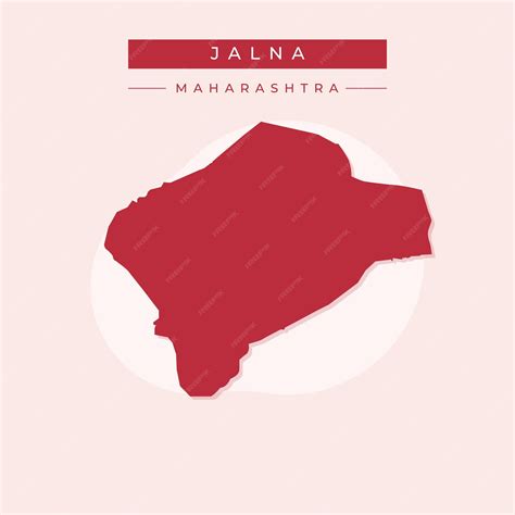 Premium Vector Vector Map Of Jalna Illustration