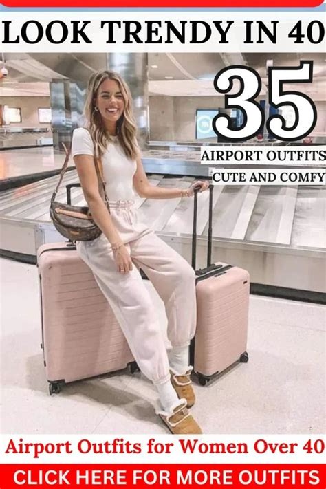 Top 35 Cute And Comfy Airport Outfits For Women Over 40 Travel In