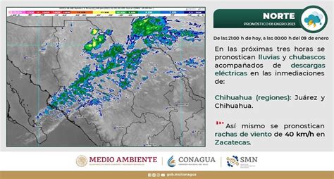 CONAGUA Clima on Twitter Esta noche se prevén Lluvias y Chubascos