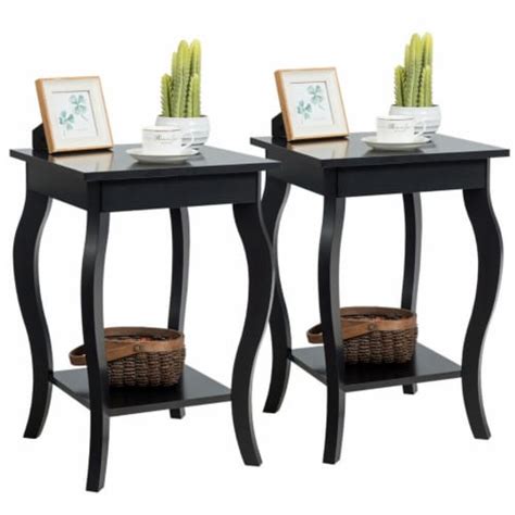 Set Of Accent Side Table Sofa End Table Nightstand Coffee Table W