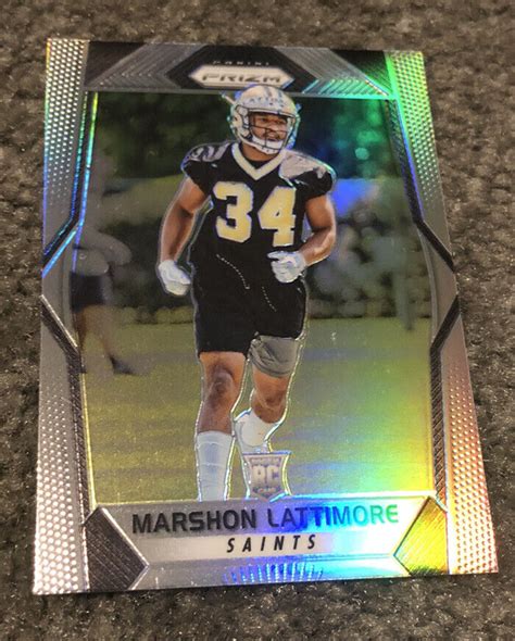 2017 Panini Prizm 272 MARSHON LATTIMORE SILVER SP RC New Orleans