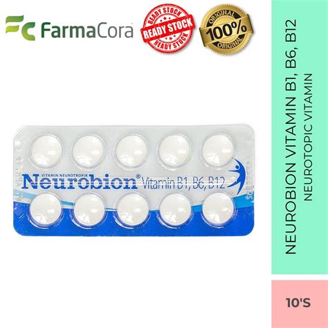 Neurobion Vitamin B1 B6 B12 Tablet 10’s Farmacora