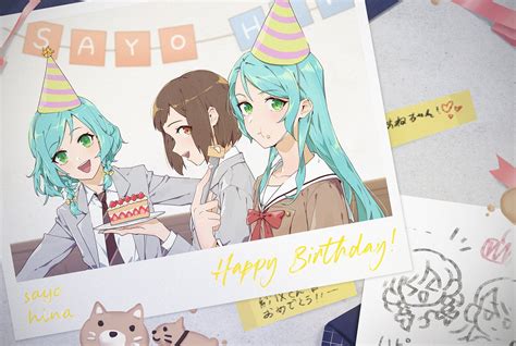 Hikawa Sayo Hikawa Hina And Hazawa Tsugumi Bang Dream Drawn By