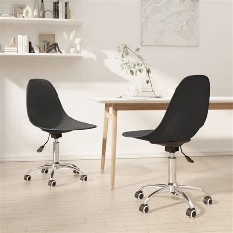 Cwu Chaises Pivotantes De Salle Manger Pcs Gris Clair Pp Ab