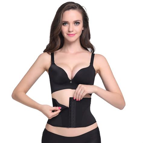 Waist Trainer Short Waist Shaper Corset 9 Steel Boned Hooks Body Shape Wear Belt Big Plus Size