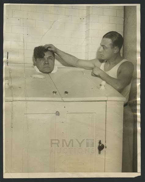 Lot Babe Ruth Working Out For Big Comeback Famous Photograph