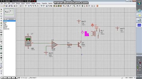 Temperature Sensor Lm35 Opamp And Relay To Control The Fandc Motor Youtube