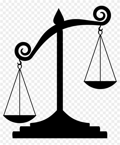 Scale Silhouette Unbalanced Scale Of Justice Free Transparent PNG