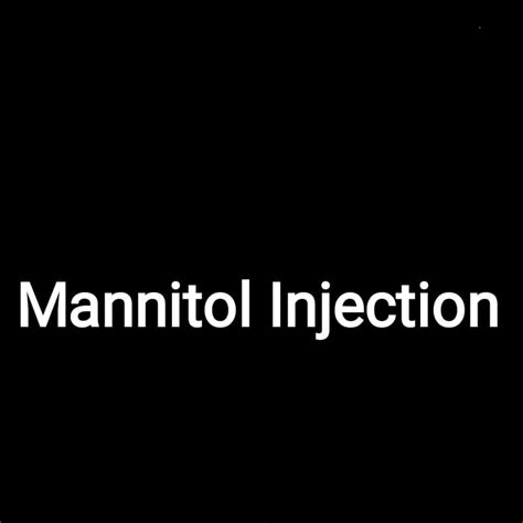 Mannitol Injection Luckys Pharma Lab Pvt Ltd