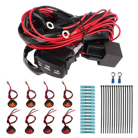 Utv Turn Signal Rocker Switch Atv Street Legal Lighting Kit Turn Signal Flasher Relay Harness