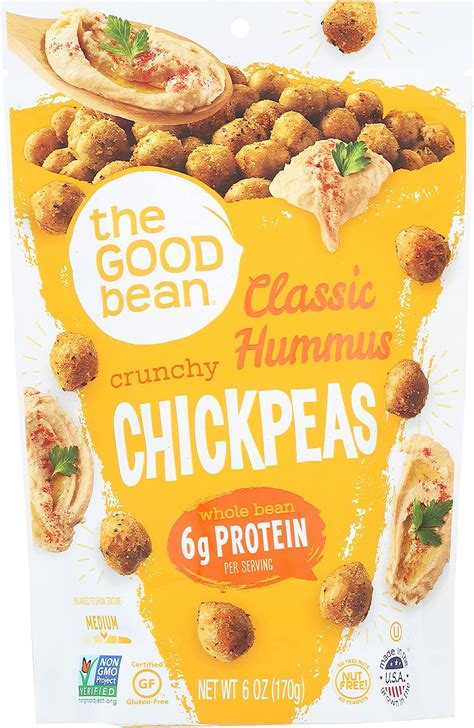 Amazon The Good Bean Crunchy Chickpeas Classic Hummus Oz