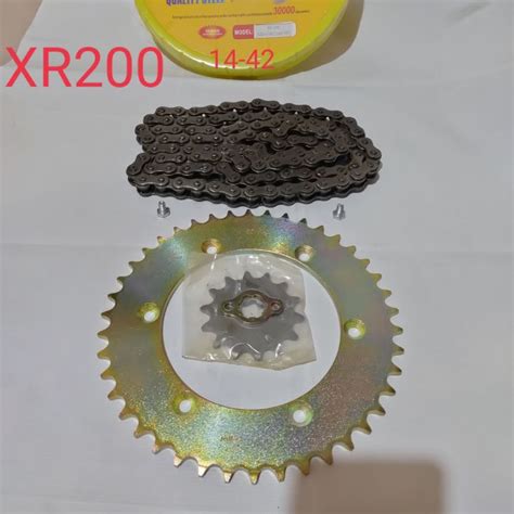 Honda Xlr Xr Chain And Sprocket Set Taiwan Made