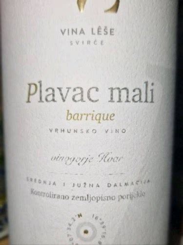 Vina Le E Plavac Mali Barrique Vivino Us