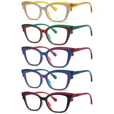 Reading Glasses Two Tone Cat-eye Readers 5 Pack Women – eyekeeper.com