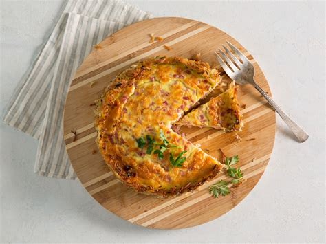 Crispy Hash Brown Quiche