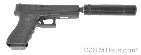 Deactivated Suppressed Glock 17 Pistol