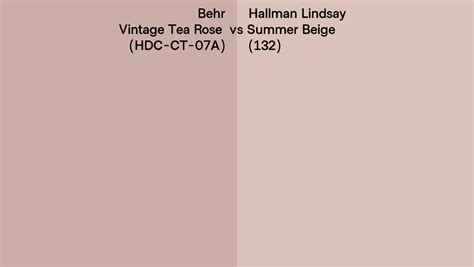 Behr Vintage Tea Rose Hdc Ct A Vs Hallman Lindsay Summer Beige