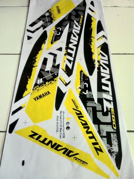 Jual Striping Stiker Lis Variasi Motor Yamaha Mio Soul GT 125 Blue Core