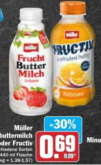 M Ller Buttermilch Oder Fructiv Angebot Bei Dodenhof