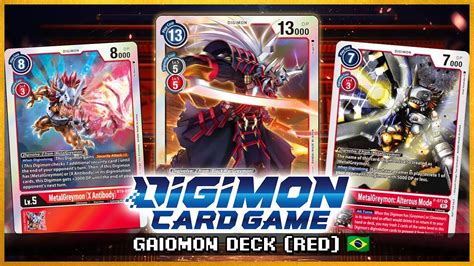 Digimon Tcg Gaiomon Deck Red Youtube