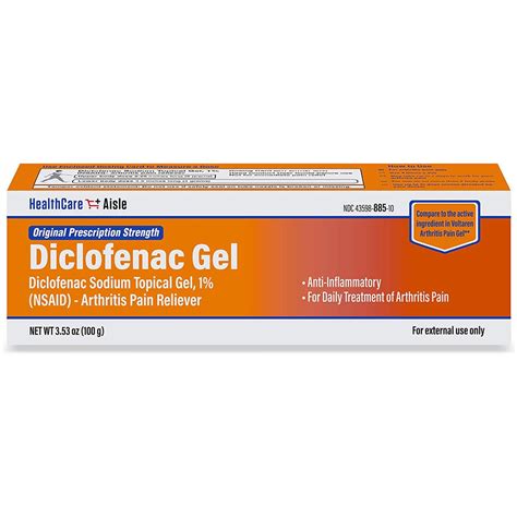 Healthcareaisle Diclofenac Gel G Arthritis Pain Relief