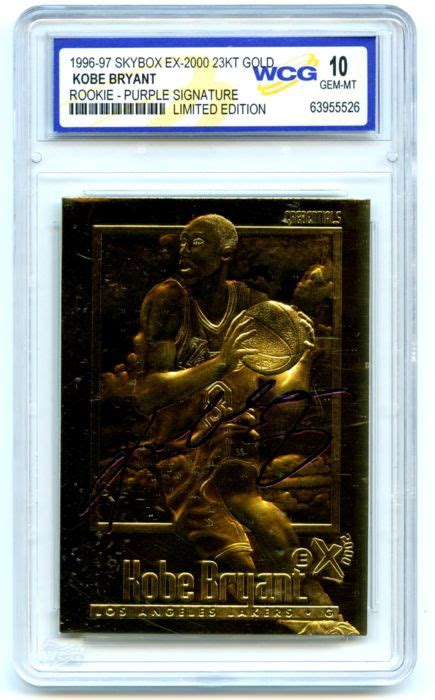 Skybox Ex Kt Gold Kobe Bryant Rookie Catawiki