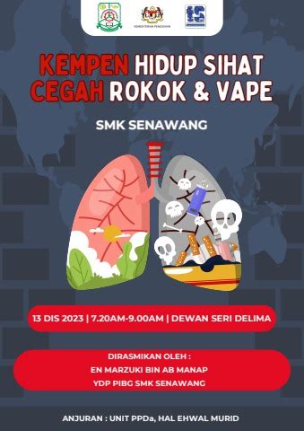 Buku Program Kempen Hidup Sihat Cegah Rokok Vape Rasyidah Mokhtar