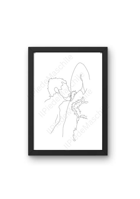 Minimalist Hairy Armpits Wall Art Gay Man Art Gay Wall Art Naked Man