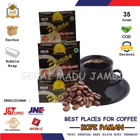 Jual KOPI BUBUK ASLI CAP PAMAN 35 GRAM OLEH OLEH KHAS JAMBI COFFEE