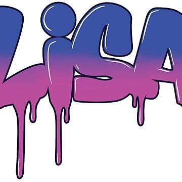 Lisa Name Graffiti Sticker For Sale By MCustoms Redbubble