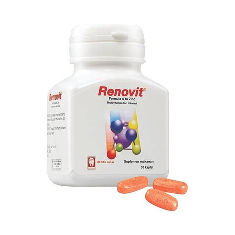 Jual Renovit Botol Kaplet Obat Multivitamin Mineral Daya Tahan