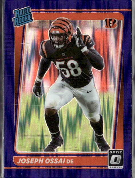 Donruss Optic Purple Shock Rc Joseph Ossai Cincinnati Bengals