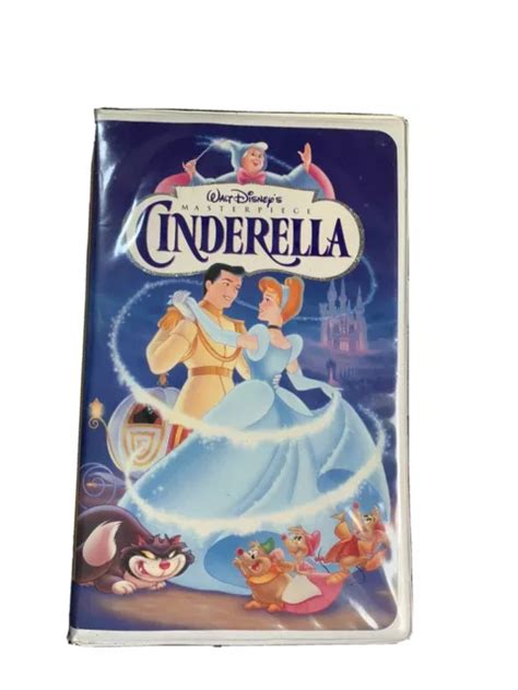 Walt Disneys Classic Cinderella Vhs Video Tape With Hard Shell Case