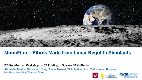 Pdf Moonfibre Fibres Made From Lunar Regolith Simulants