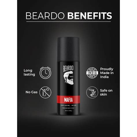 Beardo Mafia Perfume Body Spray Oriental Woody Long Lasting No Gas