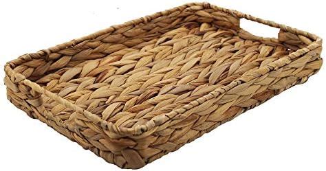 Amazon Zerodeko Grass Weaving Tray Woven Seagrass Tray Wicker