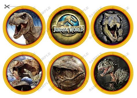 Jurassic World Cupcake Toppers Printable