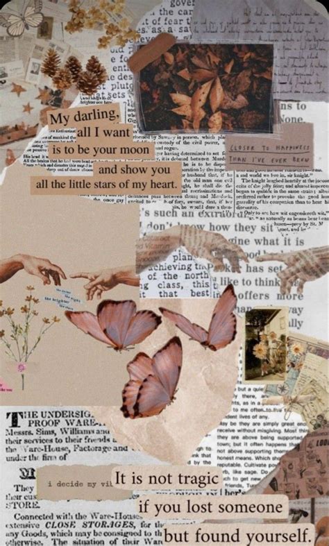 An Altered Collage With Words And Pictures On It S Side Including Leaves