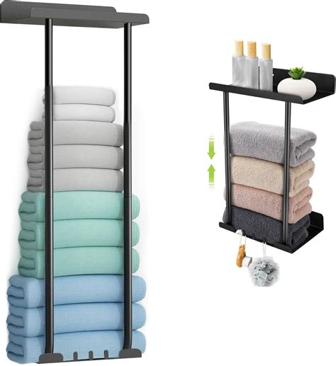 Towel Rack Wall Mounted Towel Storage Wall Mounted 75cm Bathroom