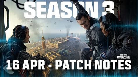 April Warzone And Mw Patch Notes