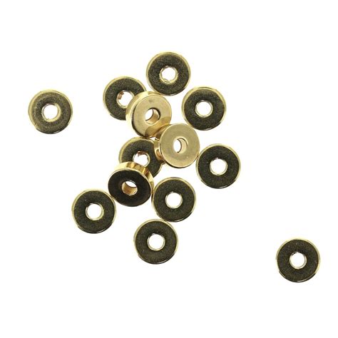 Brass Flat Washers Heishi 6x2 Mm Gold Tone X15 Perles And Co