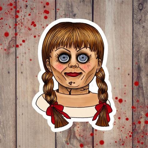 Annabelle Large Sticker Individual Sticker Annabelle Doll Horror