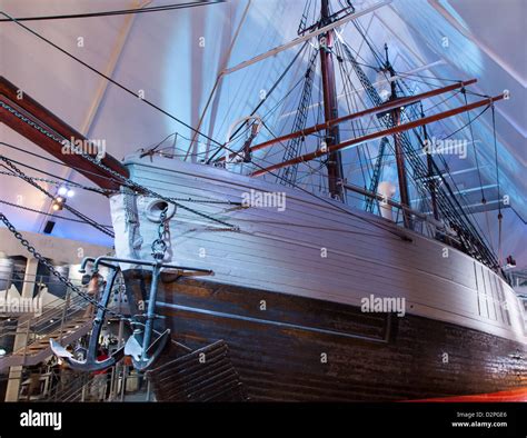 The Fram Museum in Oslo Norway houses the Fram polar expedition ship from the 19-20 century ...