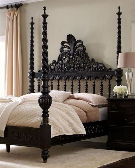 Gorgeous Gothic Furniture Set For Your Living Room King Poster Bed