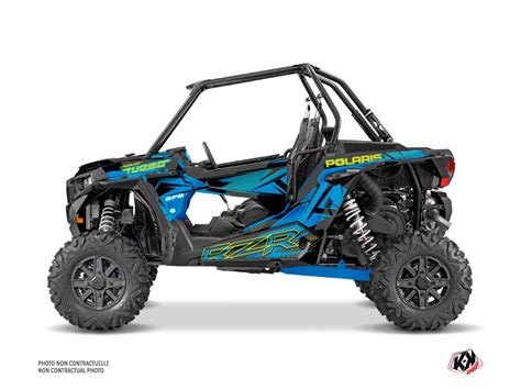 Kit Déco SSV Spectra Polaris RZR 1000 Turbo Bleu Kutvek Kit Graphik